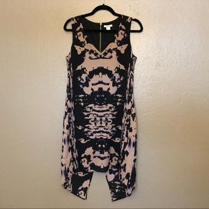 Unique ink blot printed dress